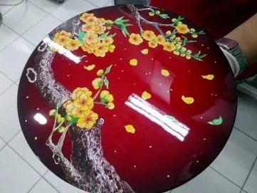 Hộp mứt tết sơn mài