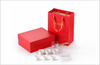 Bộ uống trà sứ trắng pha lê cao cấp 6