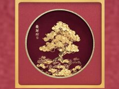 Tranh cây tài lộc mạ vàng