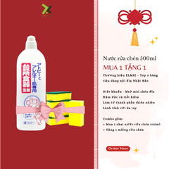 Nước rửa chén nội địa Nhật Bản Elmie - Chai 500ml