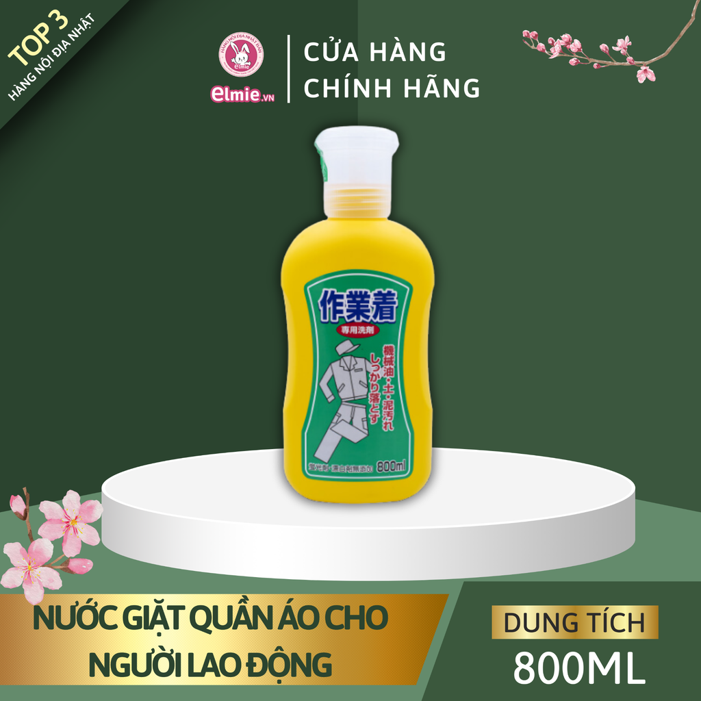Nước giặt quần áo dành cho người làm việc Elmie – 800ml