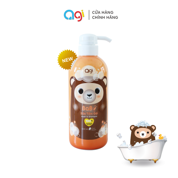  (Mới) Sữa tắm gội Agi 500ml hương Hoa Anh Đào 