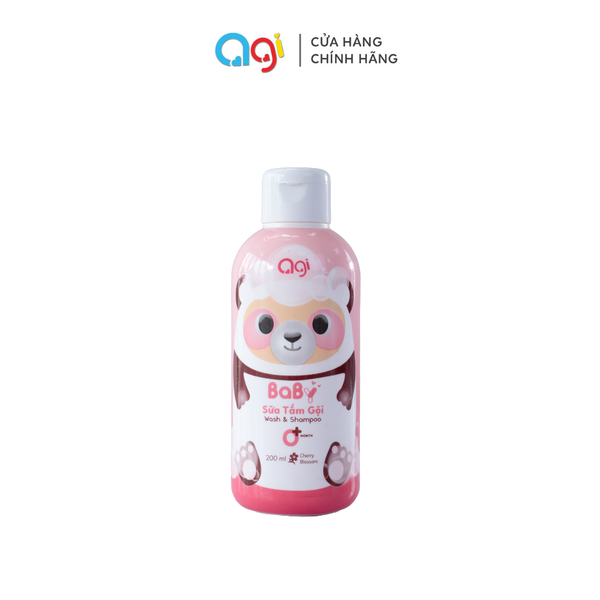  Sữa tắm gội Agi 200ml ( Hoa anh đào ) - BAO BÌ MỚI 