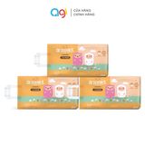  Combo 3 gói Tã Dán Agi - Size M ( TẶNG 1 HỘP MIẾNG LÓT THẤM SỮA AGI, 1 GÓI 80 TỜ CON MÈO VÀ 1 TÚI TOTE AGI NGẪU NHIÊN ) 