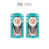  Combo 2 bình sữa PP Agi 140ml - TẶNG 1 NẮP ĐẬY CỔ HẸP 