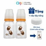  Combo 2 bình sữa PP Agi 140ml - TẶNG 1 NẮP ĐẬY CỔ HẸP 