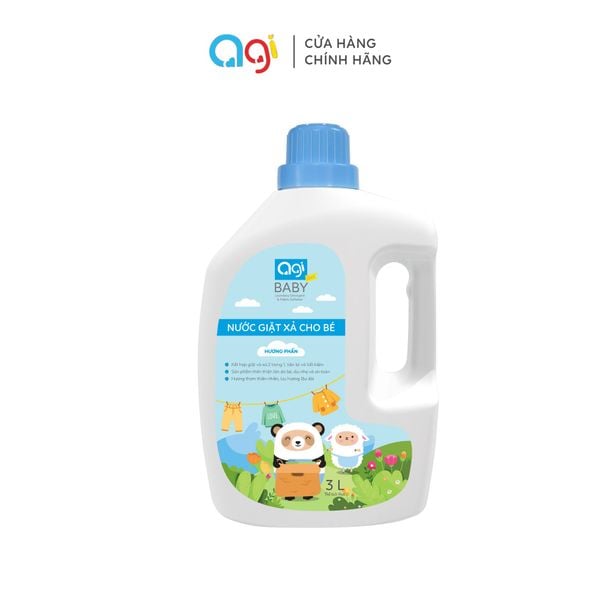  Nước giặt xả cho bé Agi Hương phấn - 3000ml 