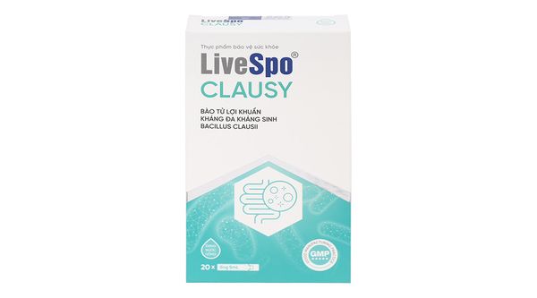  Lợi khuẩn LiveSpo Clausy giúp cân bằng hệ vi sinh đường ruột 10*5ml 