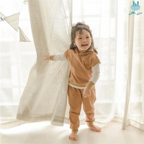  Bộ DT Little Love nỉ 3 chi tiết trắng nâu 