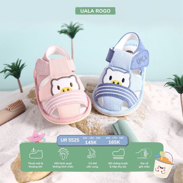  Dép tập đi Uala Rogo kẻ gấu 5525 