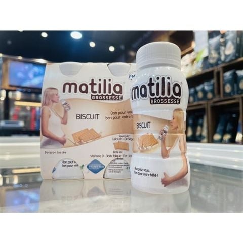 Sữa Matilia bầu vị bích quy (lốc 4 chai)