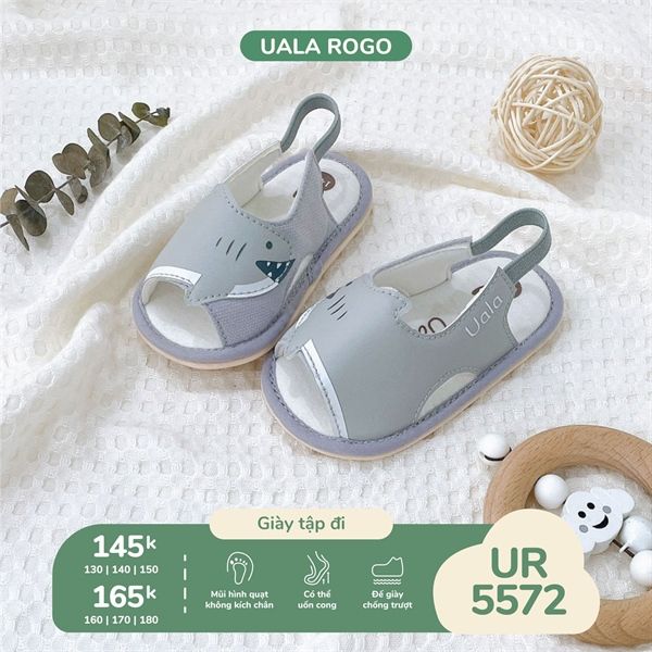  Dép tập đi Uala 5572 cá mập xám 180 