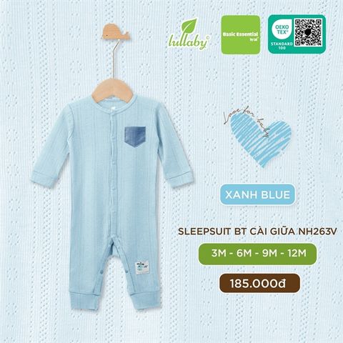  Body Dài Tay Cài Thẳng Lullaby len mongtoghi NH263V 