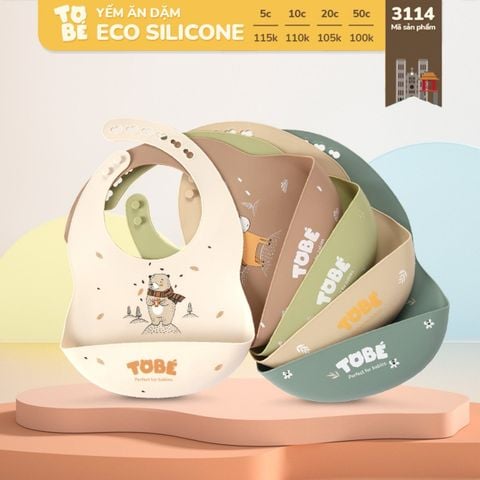  Yếm ăn eco silicon 3114 Tobe 