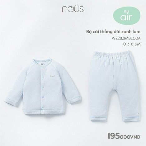  Bộ DTCT Nous air xanh lam 0m 