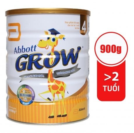  Sữa Abbott Grow số 4 cho bé 2 tuổi hương vani 900g 