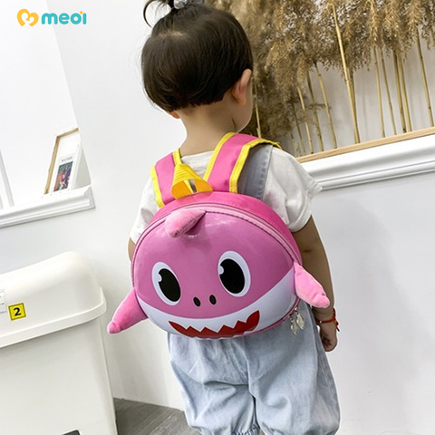 Ba lô trứng Baby shark (hồng-xanh trời-xanh biển) 22TH05