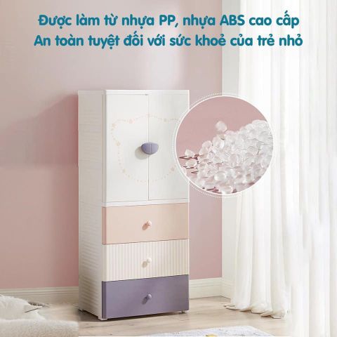 Tủ Kub gấu xạnh/hồng