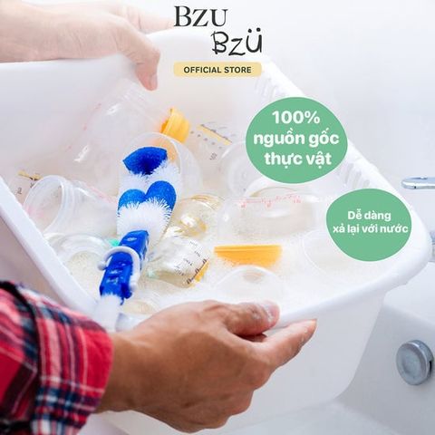  Nước rửa bình tạo bọt Bzu Bzu nguyên bản 400 ml 0M+ 
