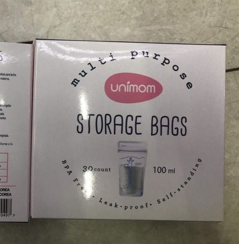 Túi trữ sữa đa năng 30 túi/hộp 100ml Unimom UM870497