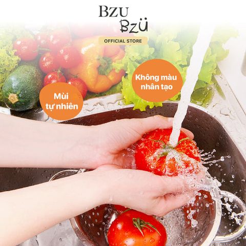  Nước rửa bình tạo bọt Bzu Bzu hương chanh 400ml 0M+ 