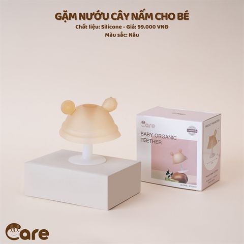  Gặm nướu nấm Little Care silicone eco brown 