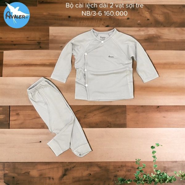  Bộ DTCL 2 vạt Avaler sợi tre AV001 ghi trơn 3-6m 