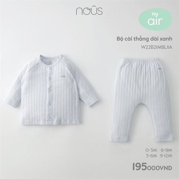  Bộ DTCT Nous air xanh trơn 6m 