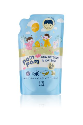  Nước Giặt Xả Pom Pom Active (12 – 36 tháng) 1200ml 