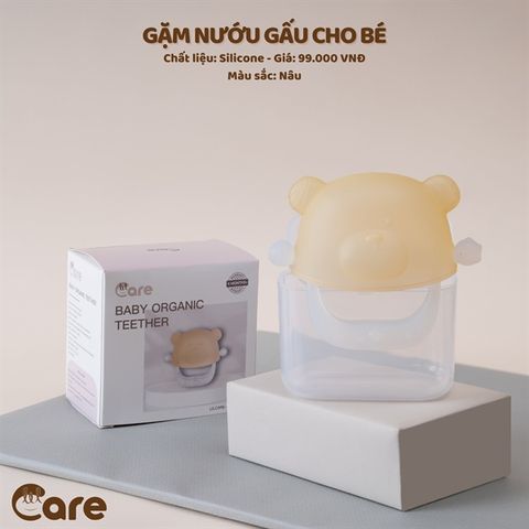  Gặm nướu gấu Little Care silicone eco brown 