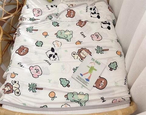  Chăn cotton lạnh điều hòa Hi Mom 120cmx70cm 