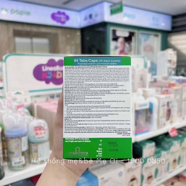  Vitamin Pregnacare NK cho con bú 84 viên 