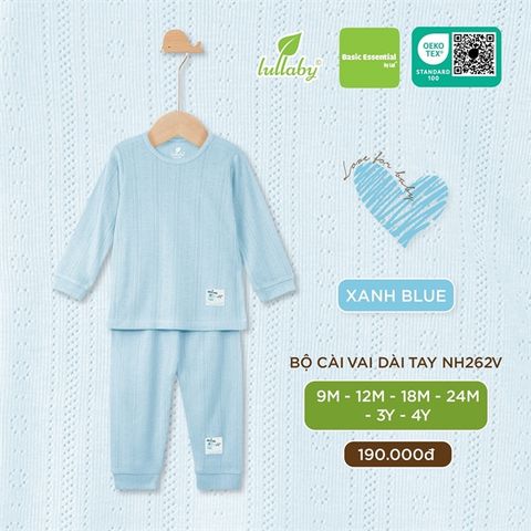  Bộ Dài Tay Cài Vai Lullaby len mongtoghi NH262V 