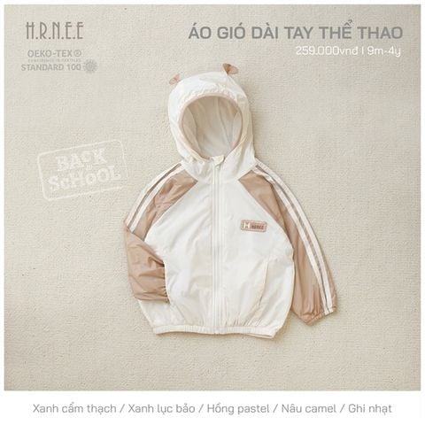  Áo khoác Hrnee gió thể thao 
