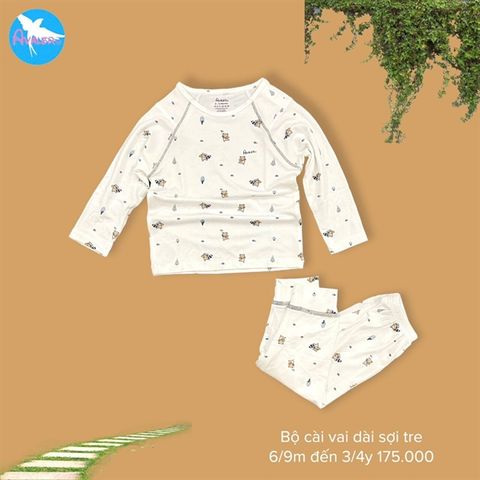  Bộ Dài Tay Cài Vai Avaler các hình AV075 size 6M- 4Y 