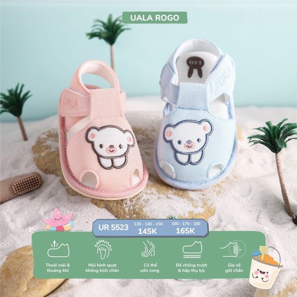  Dép tập đi Uala Rogo gấu nhỏ 5523 