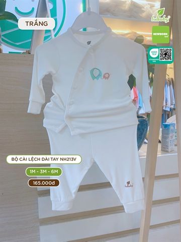  Bộ DTCL Lullaby petit NH213V voi trắng size từ 1 - 3 tháng 