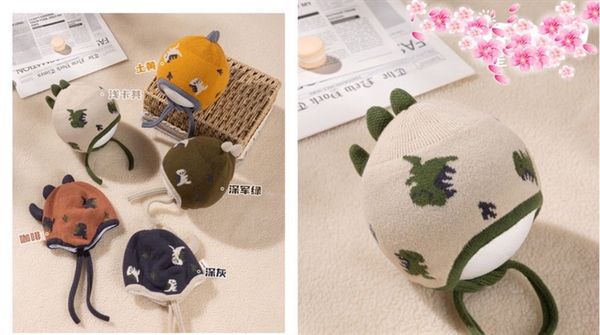  Mũ Sitonfn len RMB78 khủng long sừng nâu đất 