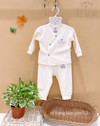  Bộ DTCL Hi Mom nỉ loang tăm thỏ nhiều màu size 1/2/3 