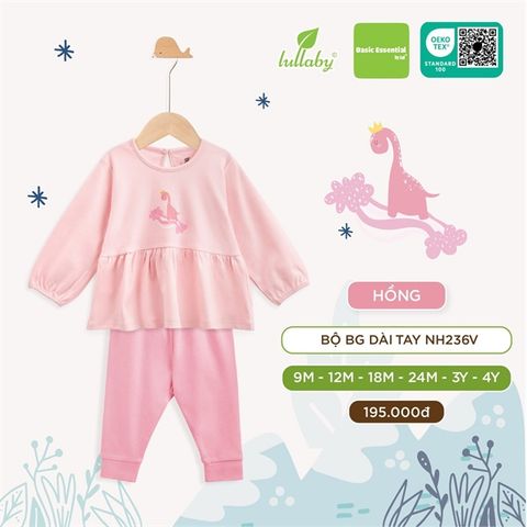  Bộ Dài Tay Cổ Sen Lullaby NH236V 