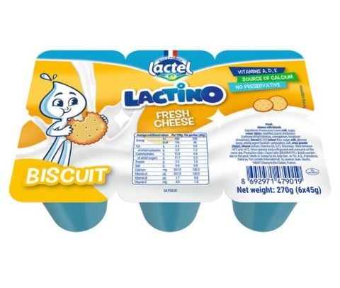 Phô mai hữu cơ Lactino vị bích quy