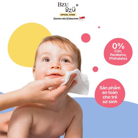  Khăn ướt dịu nhẹ Bzu Bzu 80 tờ 0M+ 