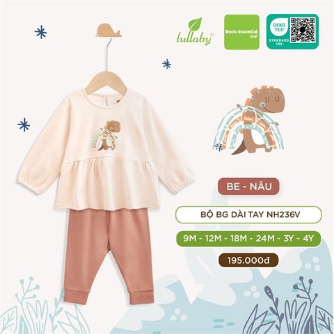  Bộ Dài Tay Cổ Sen Lullaby NH236V 