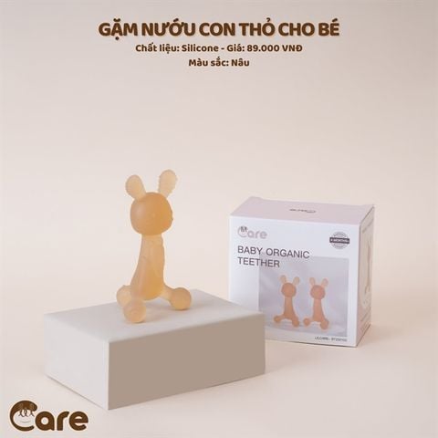  Gặm nướu thỏ Little Care silicone eco brown 