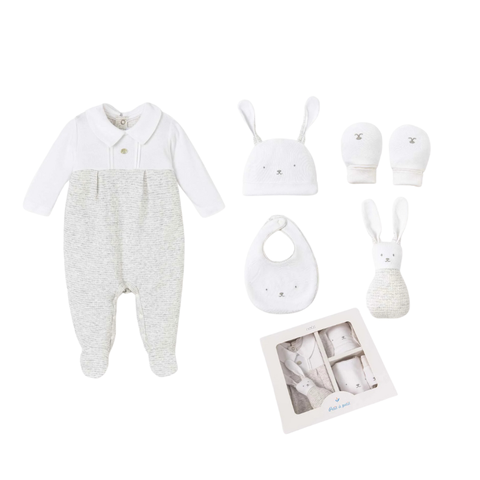  Set quà tặng Nous 5 món phối trắng Newborn Nous 