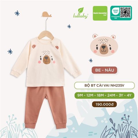  Bộ Dài Tay Cài Vai Lullaby nỉ NH235V 