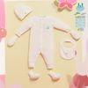 Body DTCT Little Love tăm kèm BCT+mũ viền xanh 0-3m 23LL05