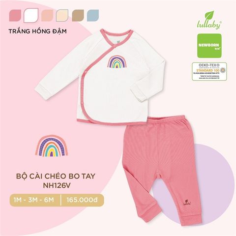  Bộ SS DTCC Lullaby pettit NH126V trắng hồng đậm 1m 