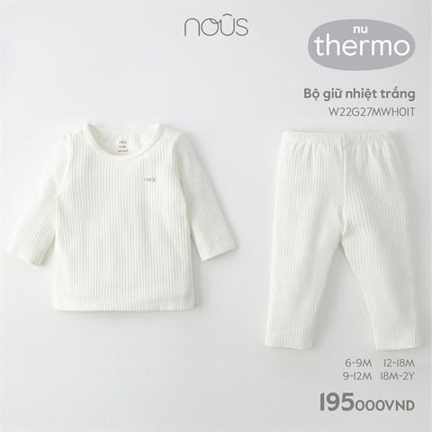  Bộ DT Nous thermo trắng trơn 6m 