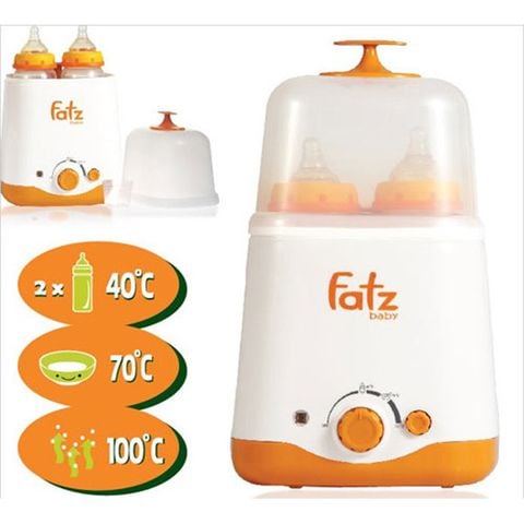  Máy hâm sữa hai bình cổ rộng FB3012SL Fatz 